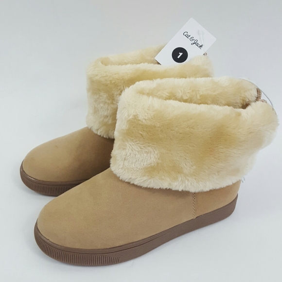 girls shearling boots